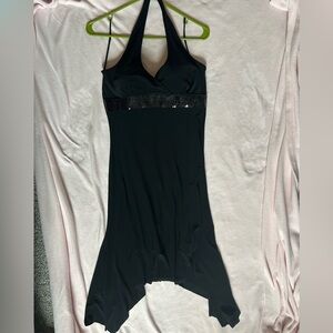 Sexy Little Black Halter Dress Size Large
